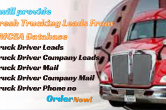 provide fresh trucking leads from fmcsa database