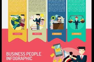 design professional info graphic, all charts, flow process