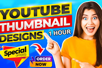 design youtube thumbnail and social media thumbnail