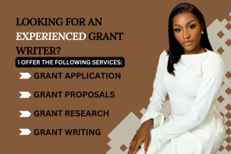 do grant writing, rfp, grant proposals, and research for grants