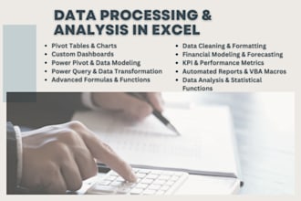 do data processing and analysis in excel