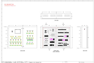design plc electrical panel with control and layout