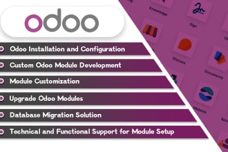 develop, customize and deploy odoo modules