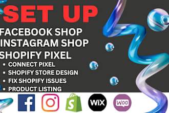 setup meta pixel shopify, facebook shop, instagram shop