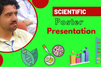 do scientific presentation and poster designing
