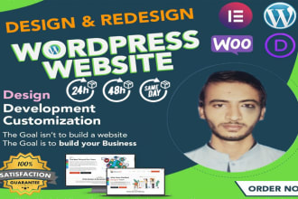 design, revamp modern wordpress template website as elementor pro builder expert