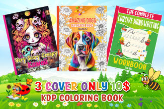 do eye catching book cover, kdp low content book
