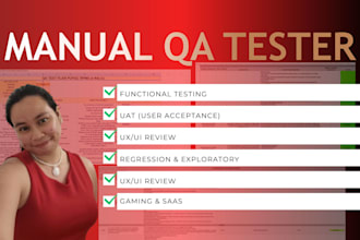 be your quality assurance and manual testing specialist
