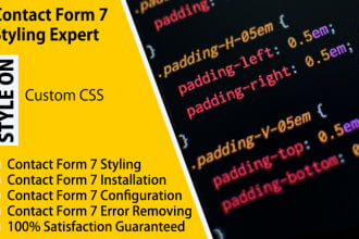 stylize fix create contact form 7
