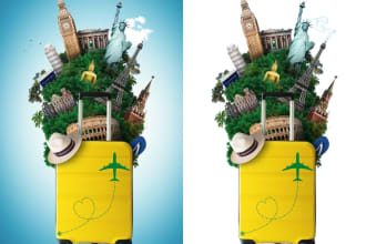 photo editing background removal, white or transparent