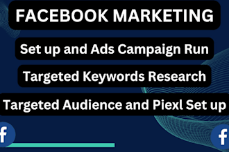 set up a facebook ads campaign and advertising