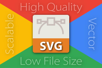 convert low quality icon as high quality svg