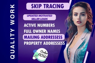 be your best skip tracing and real estate bulk skip tracer