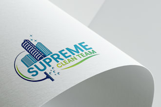 create high quality washing, home cleaning, lawn care and landscape logo