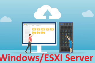 install and configure windows and esxi server