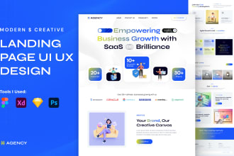 do figma website design or landing page UI UX design