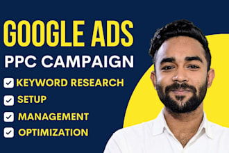 setup and optimize your google ads adwords PPC campaign SEM