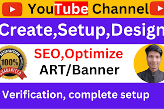 youtube channel create design and setup