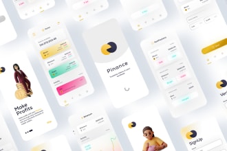 design flutter mobile app UX UI screens with figma