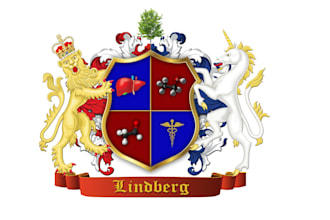 create a coat of arms, family crest logo design and family identity for you