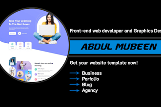 provide pre built website templates