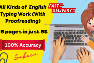 do a fast typing job, retype scanned documents, your typist
