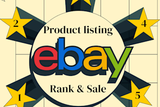 do ebay listing, ebay product listing, ebay SEO listing, ebay lister
