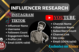 find best instagram, youtube, tiktok influencers list for marketing