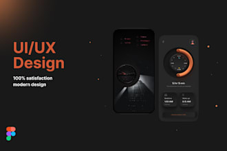 do modern figma website or app UI design