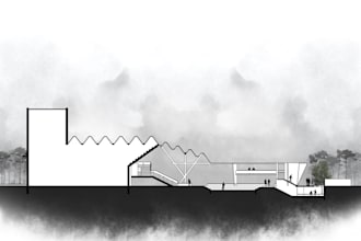 render your plans, sections, and elevations on photoshop