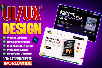 create an attractive figma design website, website mockup, website ui ux design