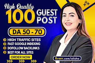 write and publish high da guest post, guest posting with dofollow SEO backlinks