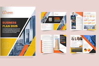 do company profile trifold brochure design business proposal flyer