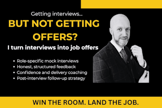 help you turn job interviews into offers with expert coaching