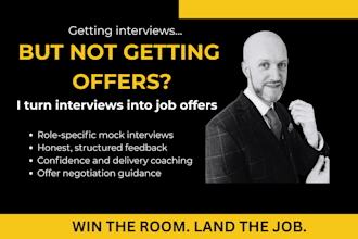 help you turn job interviews into offers with expert coaching