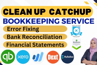 expert bookkeeper for quickbooks cleanup setup in qbo online
