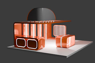 design trade show booth backdrop or pop up banner