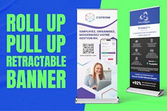 design roll up banner, retractable, pull up banners