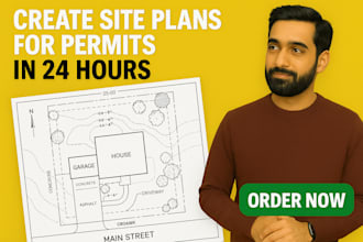 create site plans for permits in 24 hours