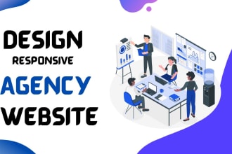 design a wordpress agency website or business portfolio website