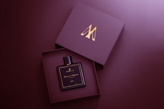 design luxury perfume label and packaging