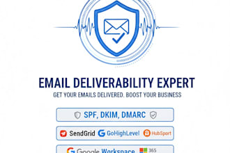 fix or set spf, dkim, dmarc, cname, mx dns records improve email deliverability