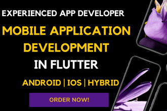 develop hybrid flutter application android IOS