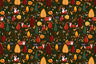 create bright and unique seamless pattern