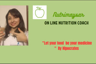 be your nutrition coach and create a personalized meal plan
