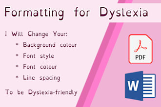 convert your text to a dyslexia friendly format