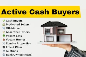 find active cash buyer lists for you