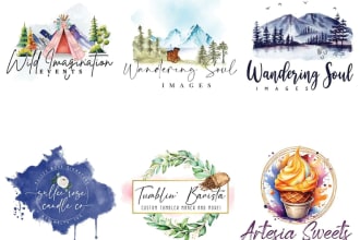 get a custom simple or abstract logo for your brand