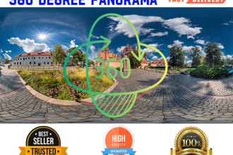 do 360 degree panorama, tripod remove, sky replacement