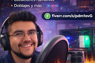 can record a clear and warm voiceover in spanish